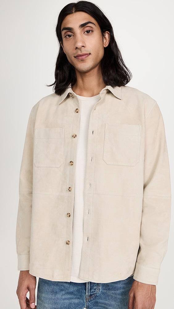 Club Monaco Suede Shirt Jacket | Shopbop Product Image