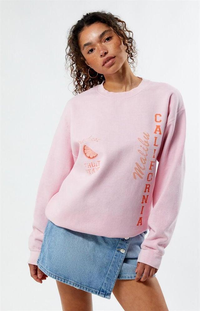 Golden Hour Women's Malibu Fruit Stand Crew Neck Sweatshirt Product Image