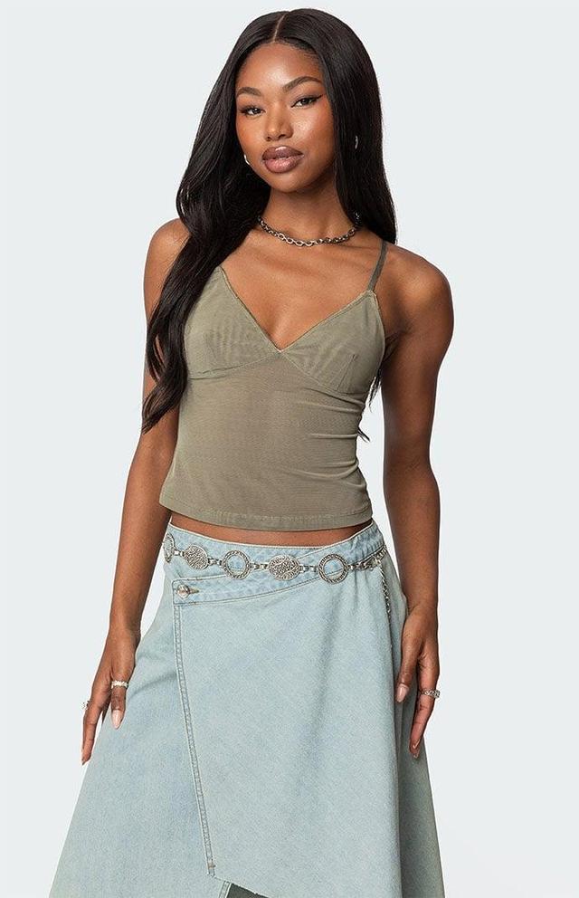 Edikted Women's Blake Mesh Tank Top Product Image