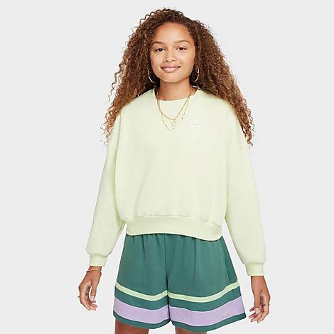 Nike Girls Sportswear Club Fleece Boxy Crewneck Sweatshirt Product Image