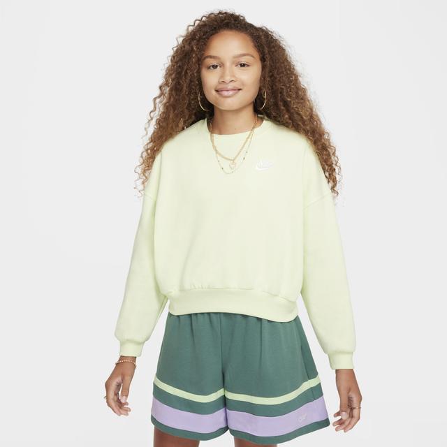 Women's Nike Sportswear Club Fleece Girls' Boxy Crew-Neck Sweatshirt Product Image