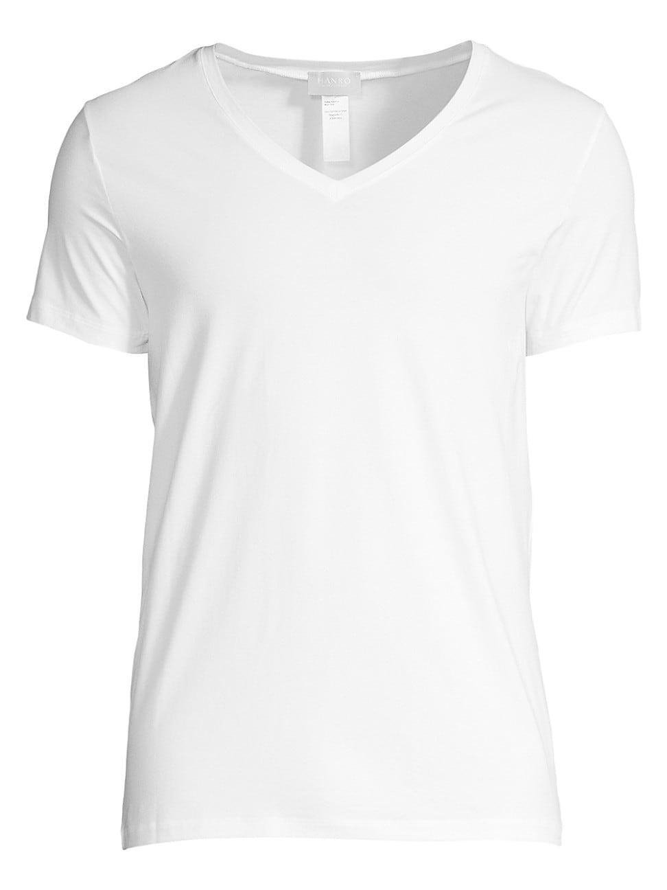 Mens Cotton Superior Short Sleeve V-Neck Tee Product Image