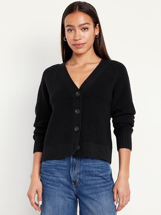 Shaker-Stitch Cardigan Product Image