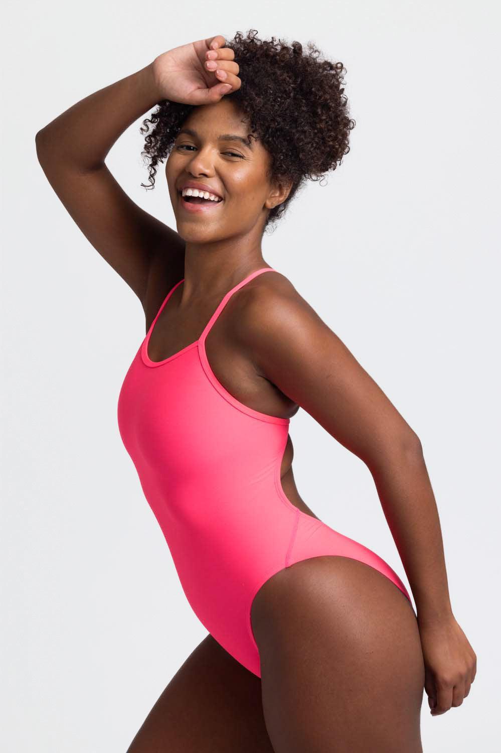 Chevy Swim Onesie - Hot Pink Female Product Image