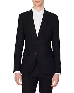 sandro Legacy Wool Suit Jacket in Navy Blue at Nordstrom, Size 44 Product Image