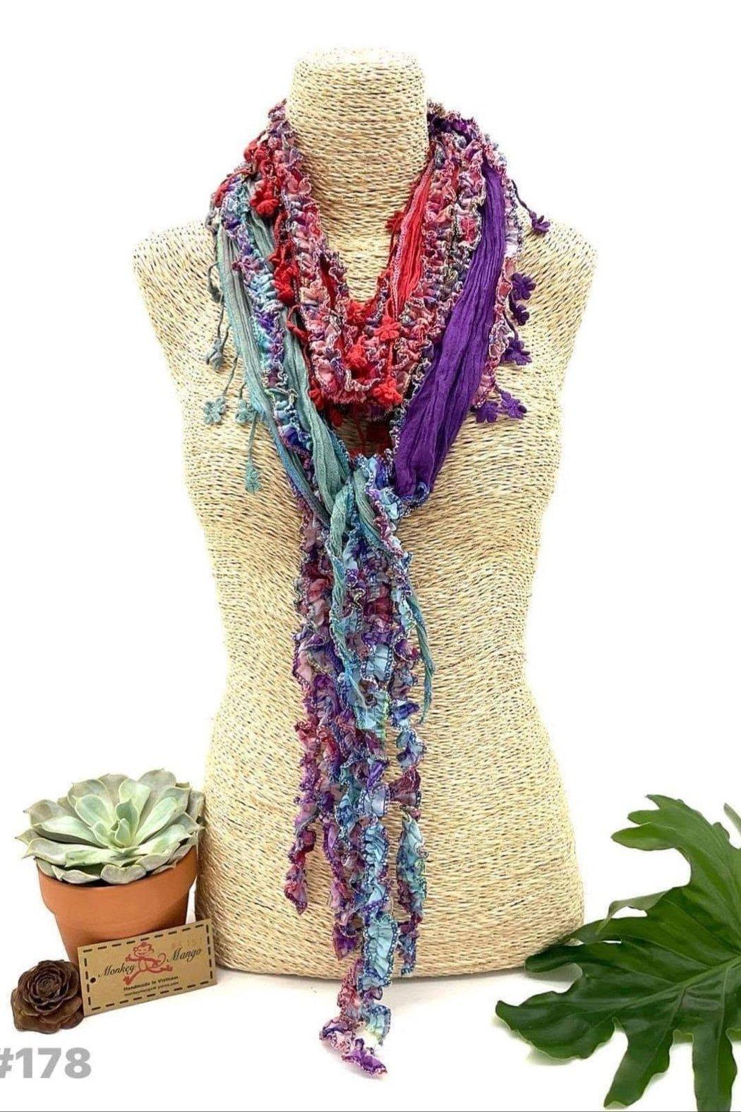 Ombre Fringe Scarf Female Product Image