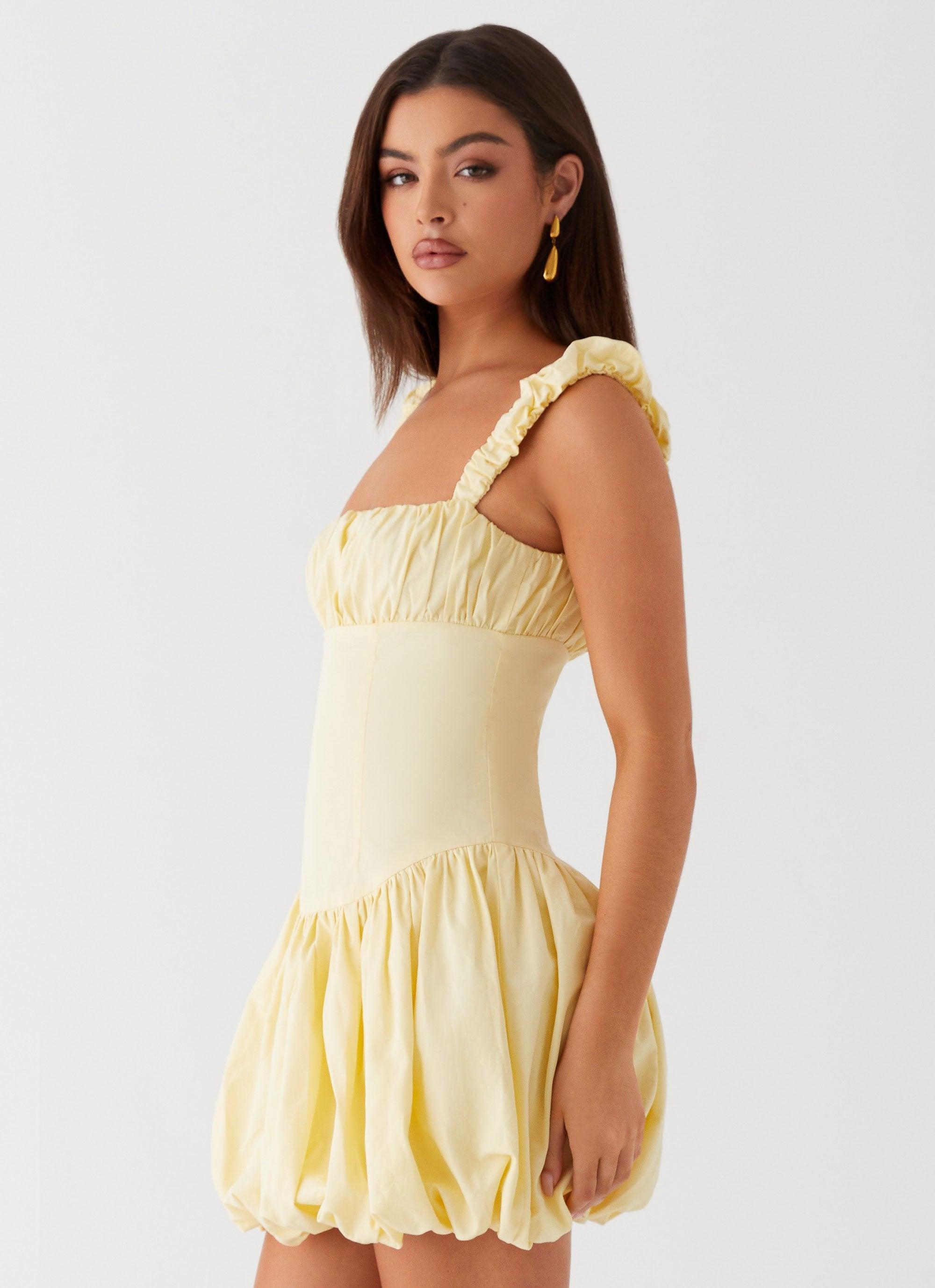 Clove Mini Dress - Yellow Product Image