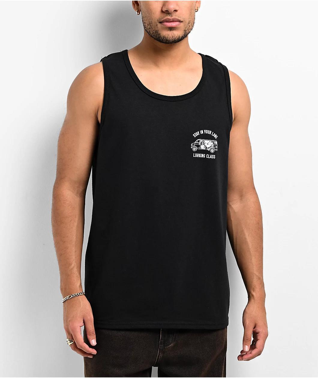 Lurking Class by Sketchy Tank Vannin Black Tank Top Product Image