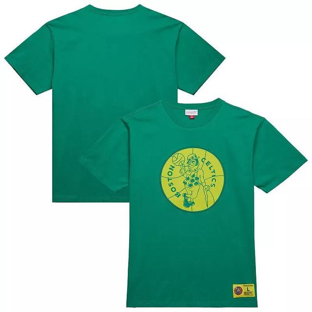 Mens Mitchell & Ness Kelly Boston Celtics Hardwood Classics Neon Nights Premium T-Shirt Product Image