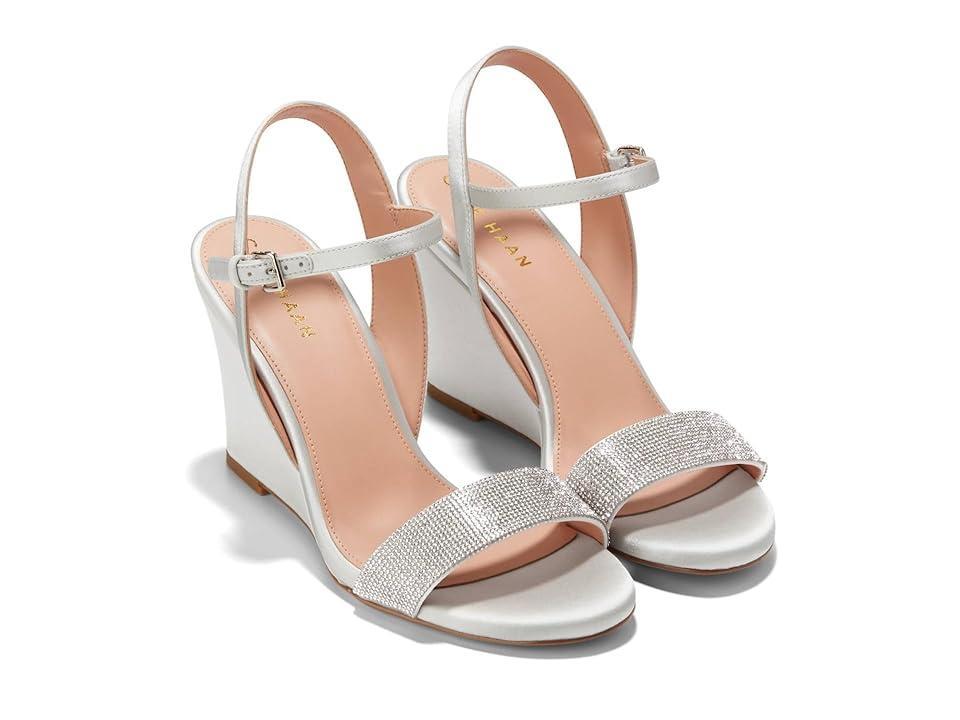 Cole Haan Josie Wedge Sandals (All Over Crystal/Gray Satin) Women's Sandals Product Image