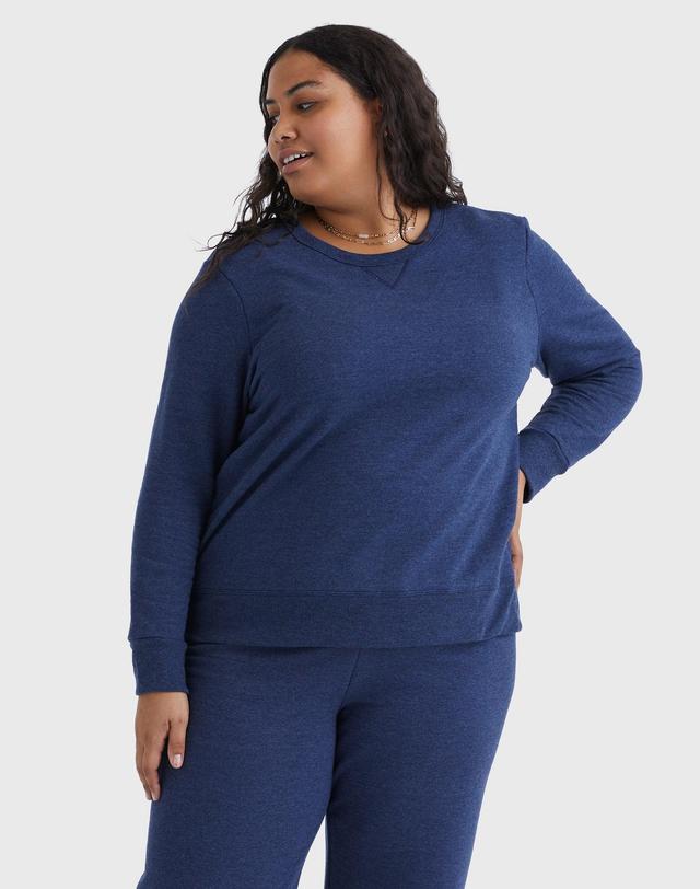 Plus Size Just My Size Fleece Crew Sweatshirt, Womens Product Image