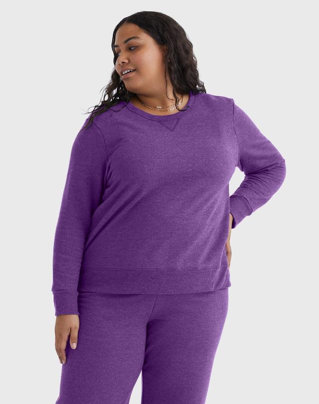 Plus Size Just My Size Fleece Crew Sweatshirt, Womens Product Image