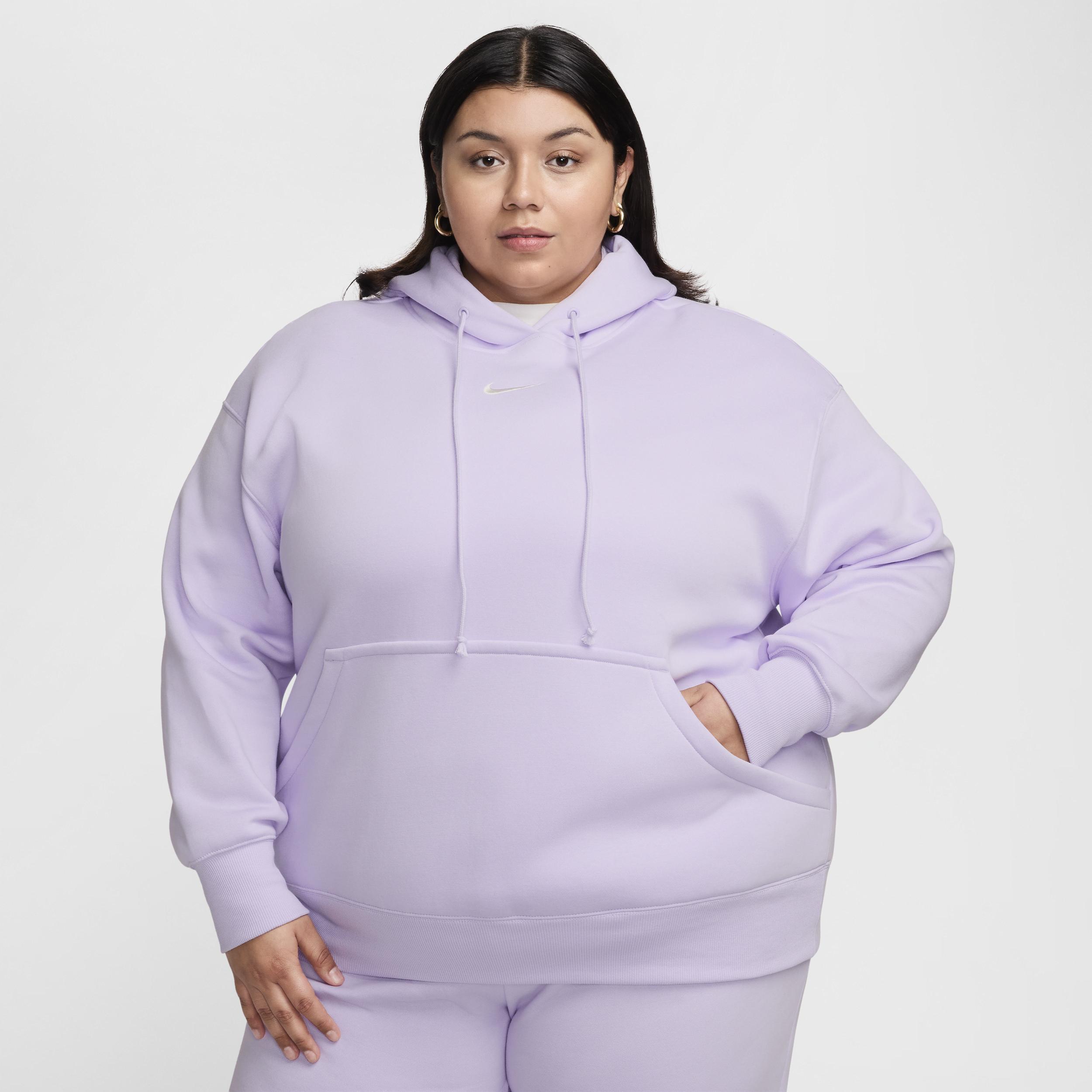 Womens Nike Sportswear Phoenix Fleece Oversized Pullover Hoodie (Plus Size) Product Image