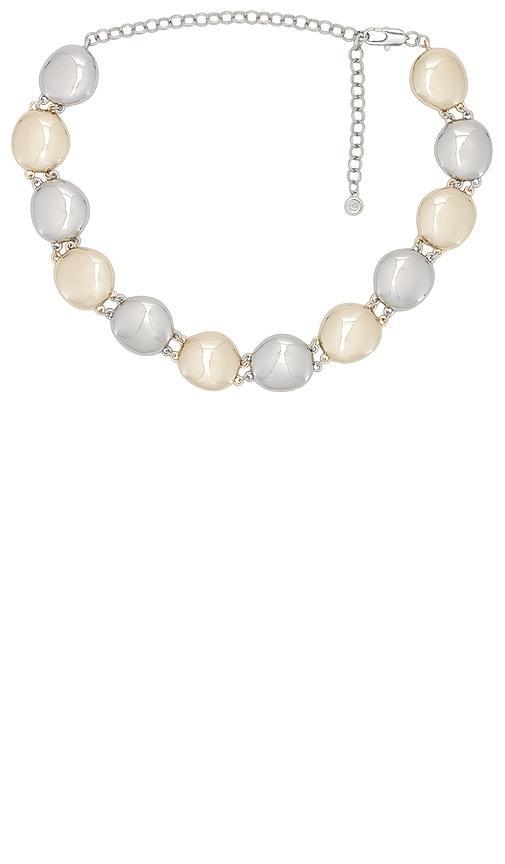 Polished Pebble Mixed Metal Choker Necklace Product Image