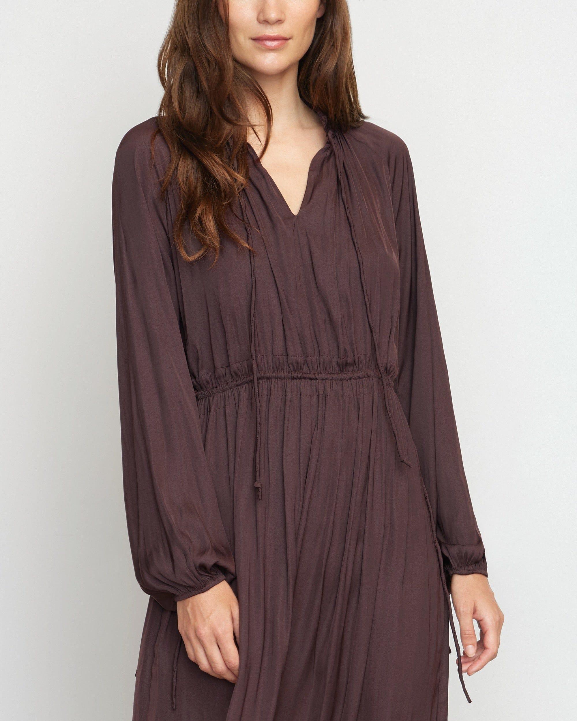 Magdalena Long Sleeve Plisse Dress Product Image