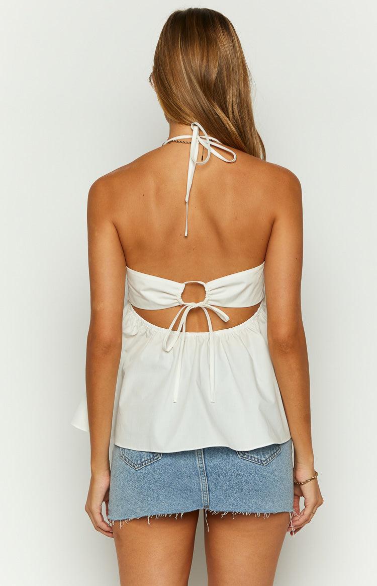 Axl White Halter Top Product Image