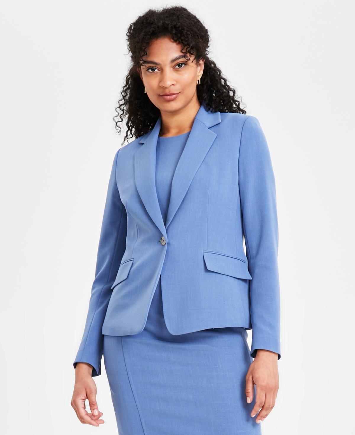 Women's One Button Notched Collar Blazer Product Image