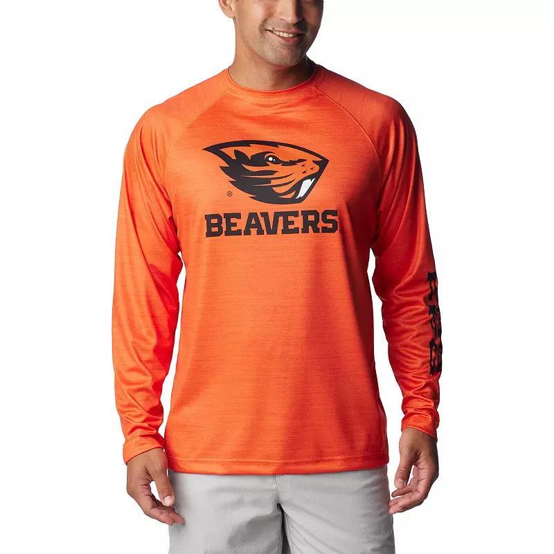 Mens Columbia Oregon State Beavers PFG Terminal Tackle Omni-Shade Raglan Long Sleeve T-Shirt Product Image