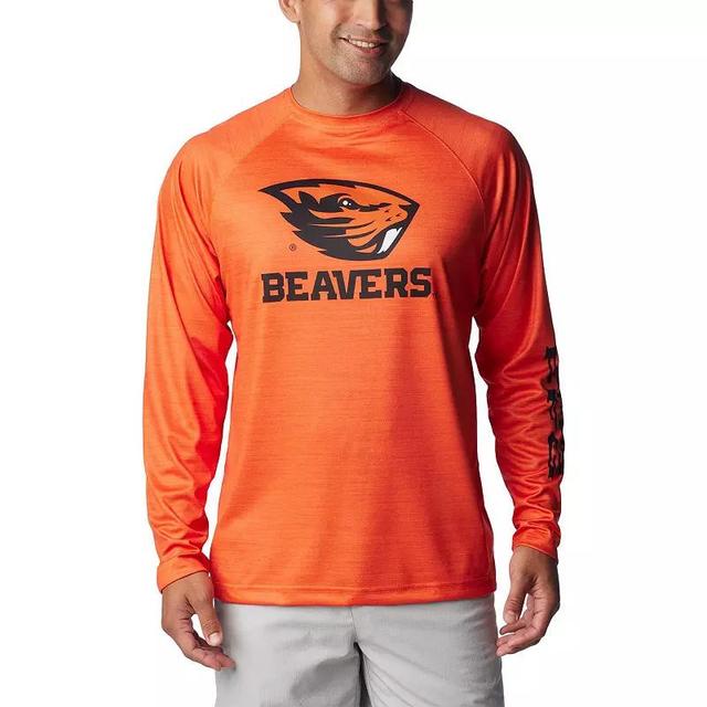 Mens Columbia Oregon State Beavers PFG Terminal Tackle Omni-Shade Raglan Long Sleeve T-Shirt Product Image