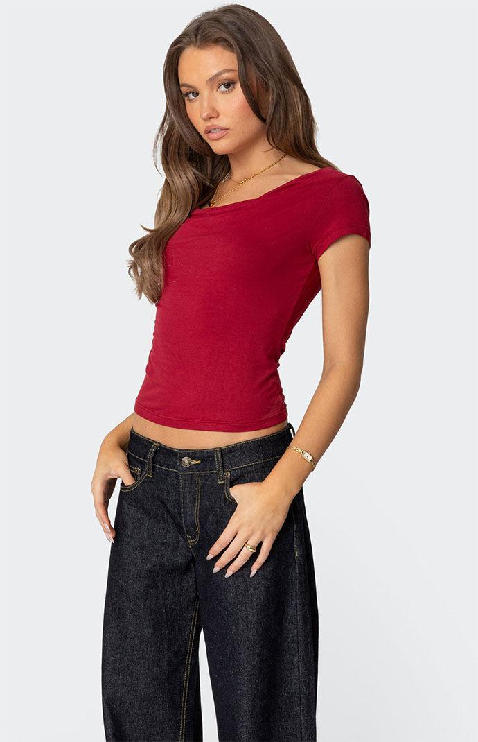 Edikted Women's Javi Cowl Neck Top Product Image