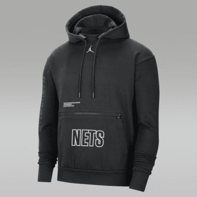 Brooklyn Nets Courtside Statement Edition Men's Jordan NBA Fleece Pullover Hoodie Product Image