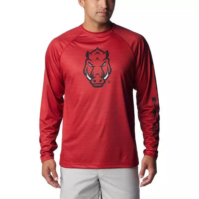 Mens Columbia Cardinal Arkansas Razorbacks Big & Tall Terminal Tackle Raglan Long Sleeve T-Shirt Product Image