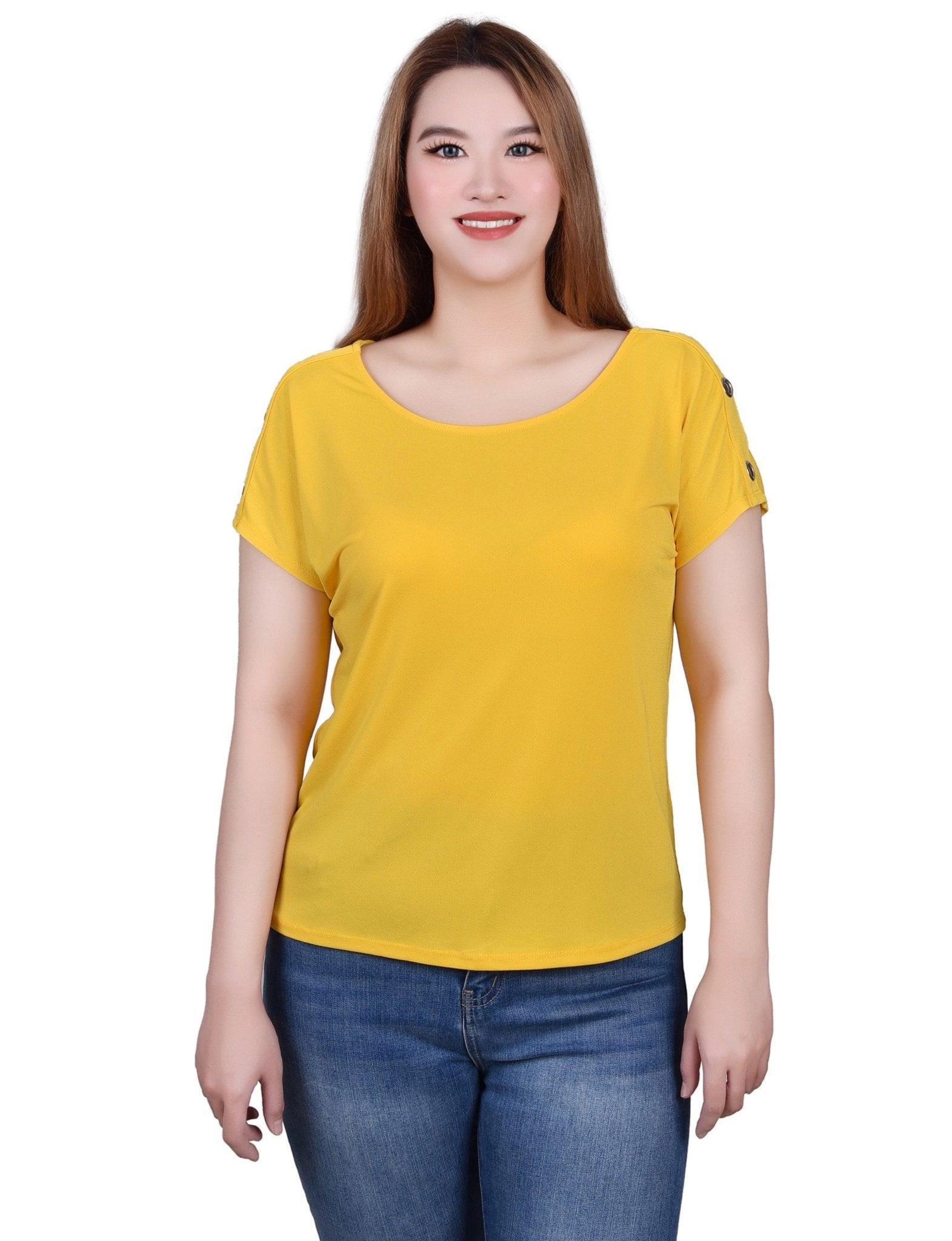 NY Collection Short Sleeve Extended Sleeve Tunic Top Product Image