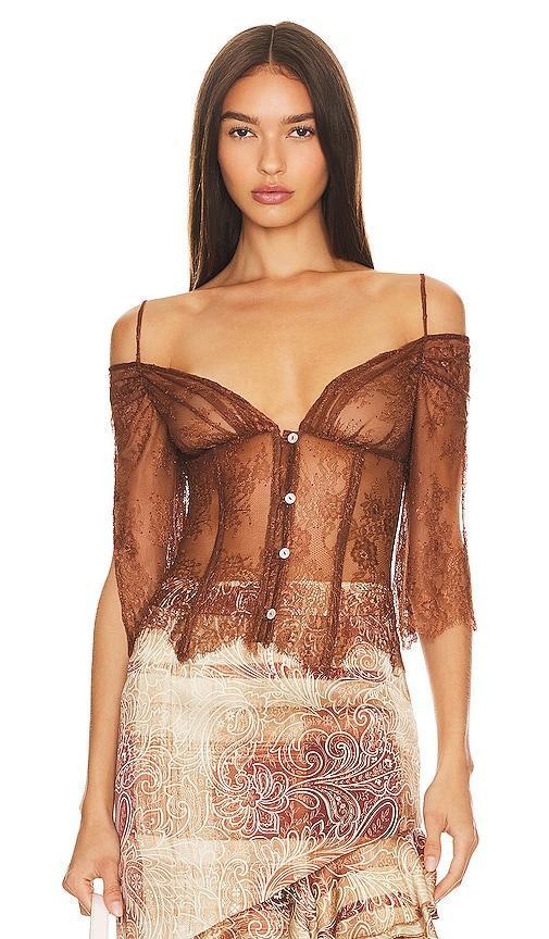 Lace Off Shoulder Top Product Image