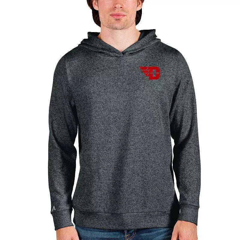 Mens Antigua Heathered Charcoal Iowa Hawkeyes Absolute Pullover Hoodie Product Image