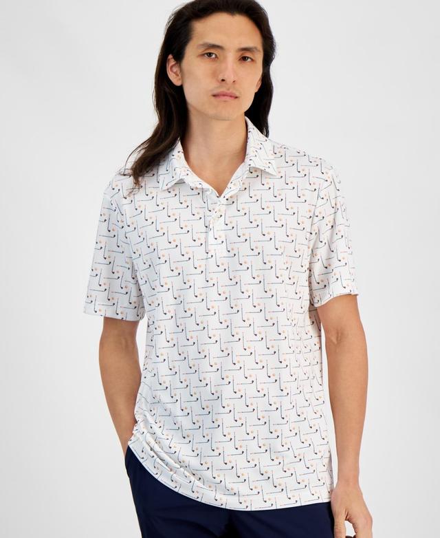 Men's Golf Regular-Fit Printed Performance Tech Polo Shirt, Created for Macy's  Product Image