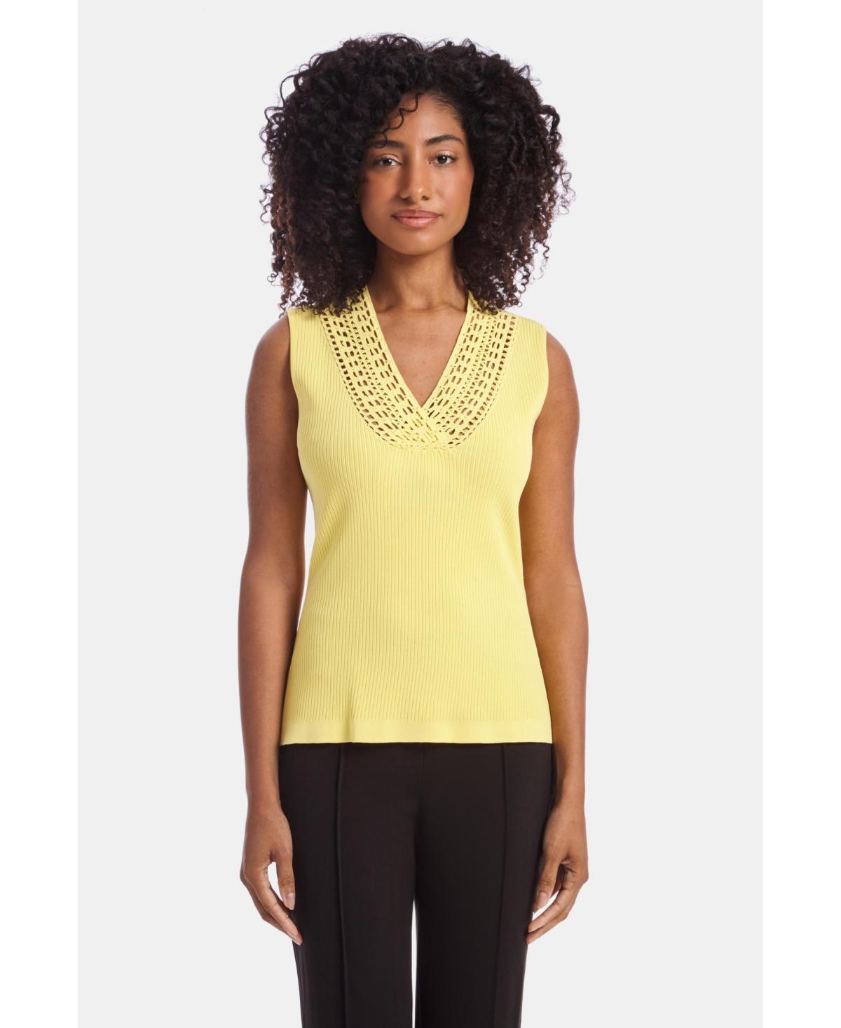 Womens The Extensive Sleeveless V-Neck Sweater Product Image