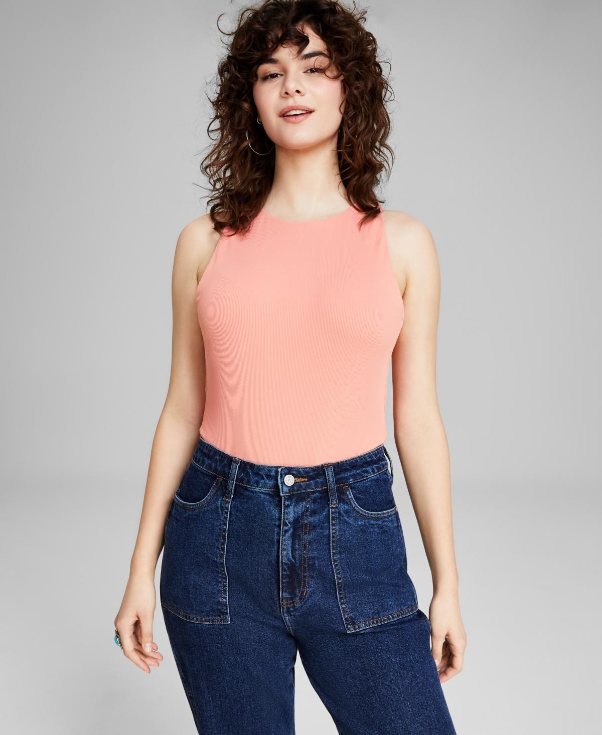 And Now This Womens Sleeveless Ribbed Double Layered Bodysuit, Created for Macys Product Image