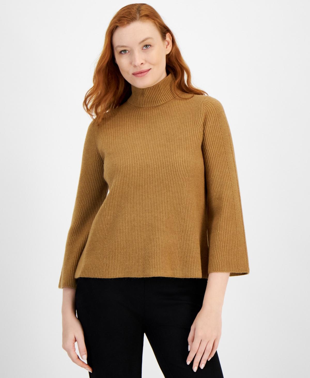 Anne Klein Womens Bell-Sleeve Pullover Sweater Product Image