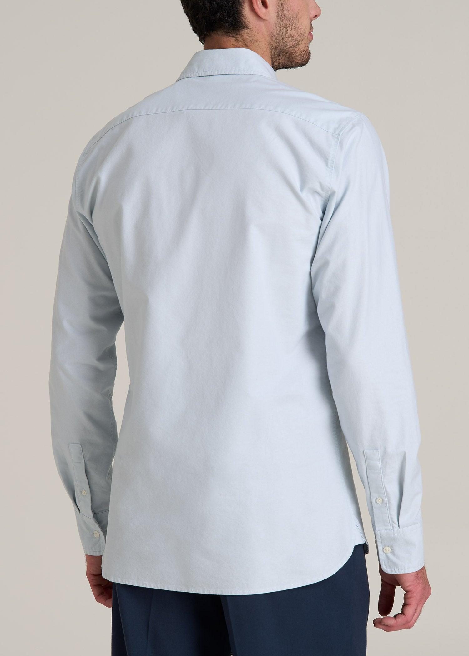 Pinpoint Oxford Shirt for Tall Men in Light Blue Male Product Image