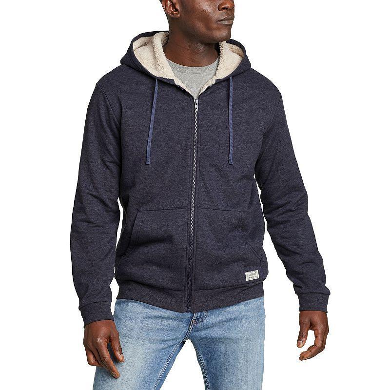 Mens Eddie Bauer High Pile Fleece Hoodie Black Heather Product Image