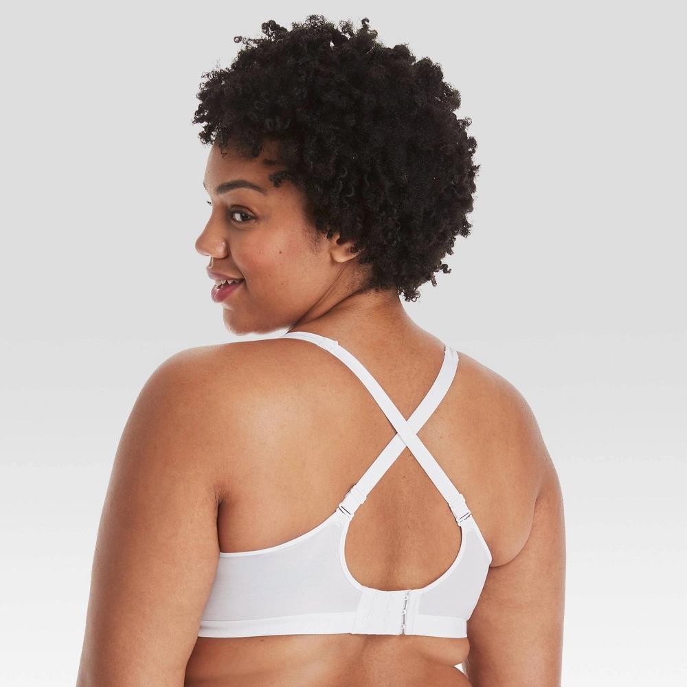 Hanes X-Temp Womens Wireless T-Shirt Bra White L Product Image