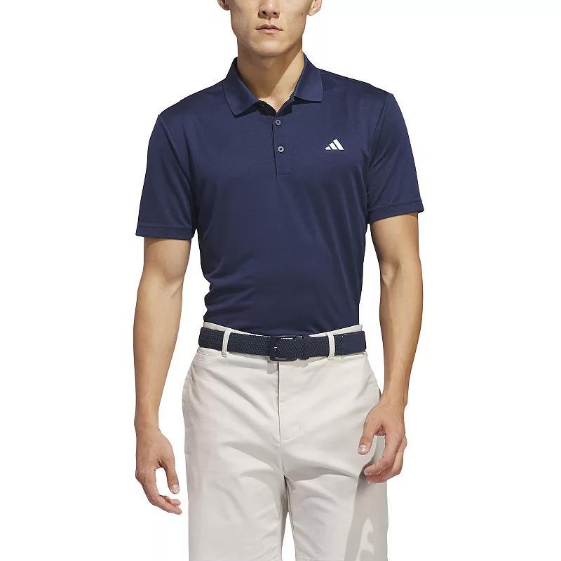 Mens adidas Adi Performance Golf Polo Shirt Blue Product Image