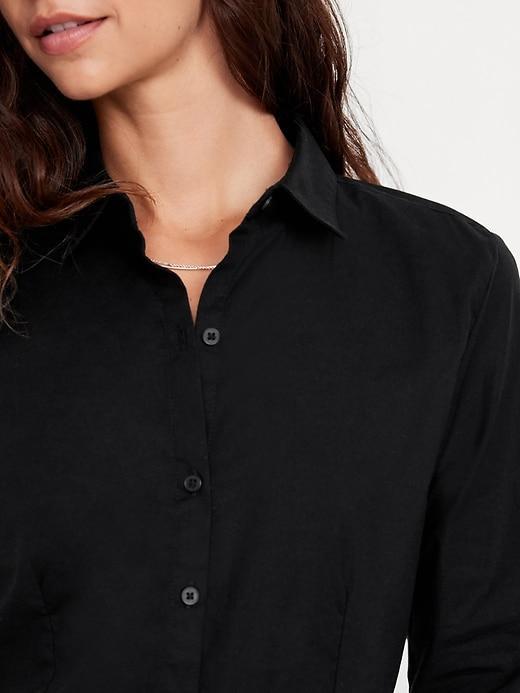 Slim Button-Down Shirt Product Image