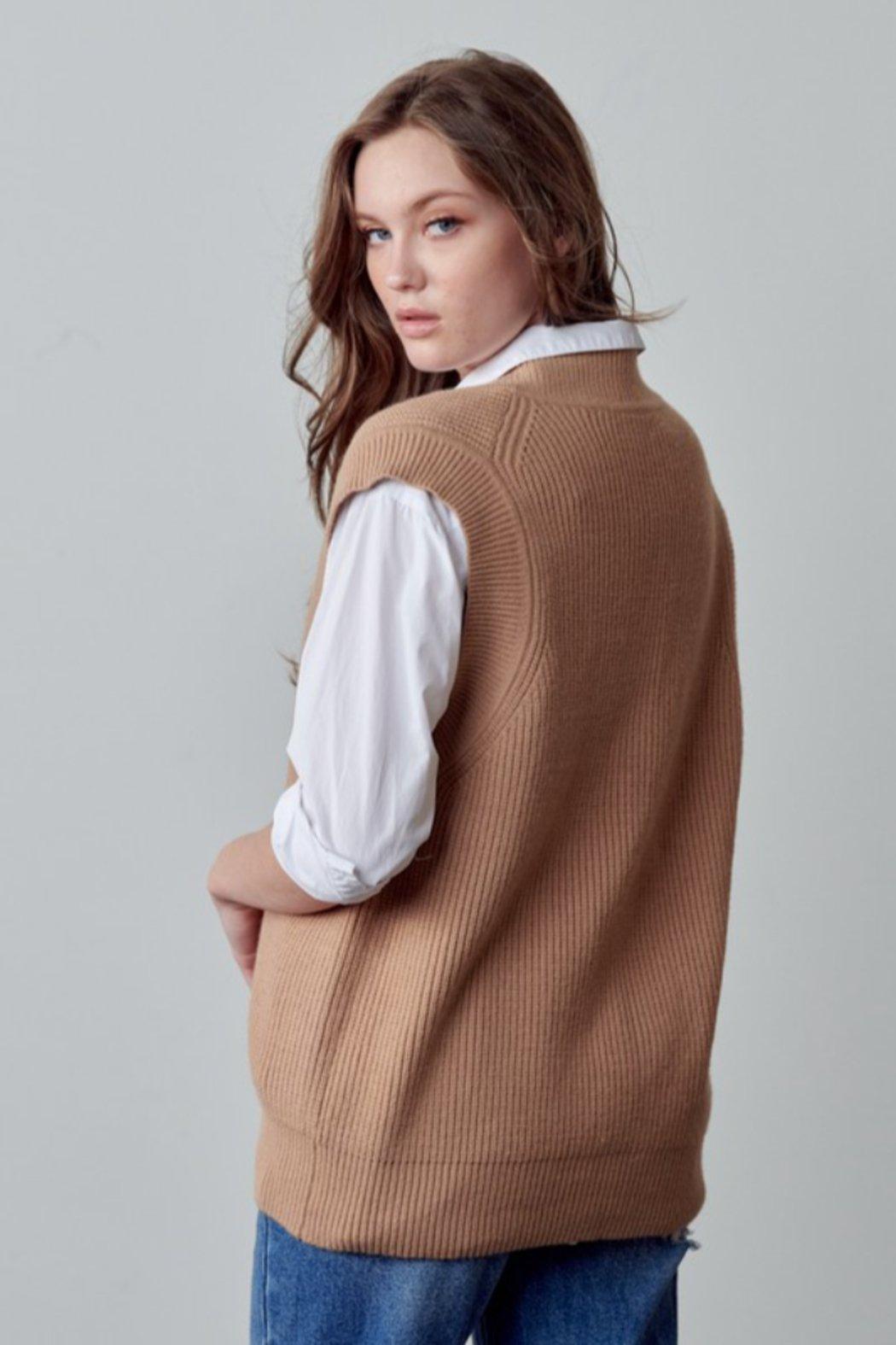 Oversized Sweater Vest Female Product Image