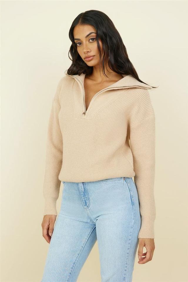 Forever More Knit Brown Product Image