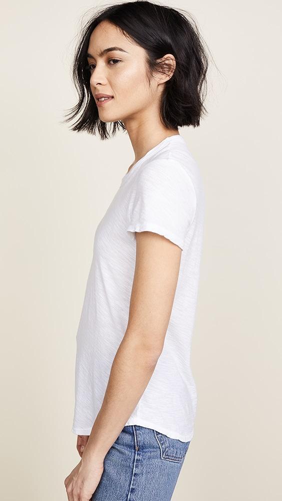 James Perse Sheer Slub Crew Neck Tee | Shopbop Product Image