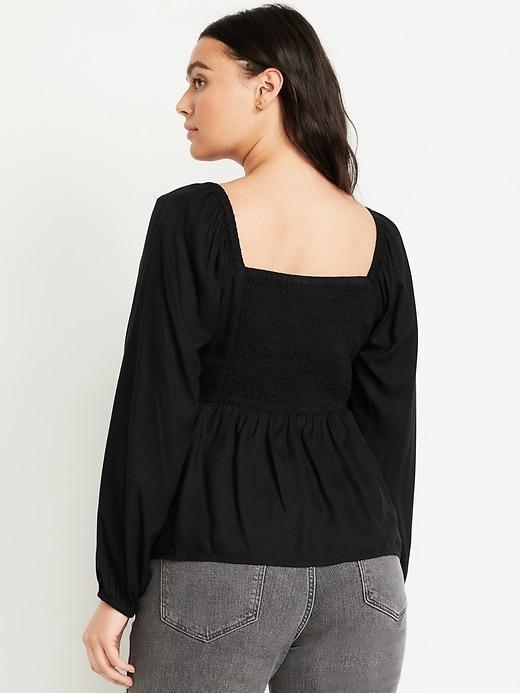 Shirred Crepe Top Product Image