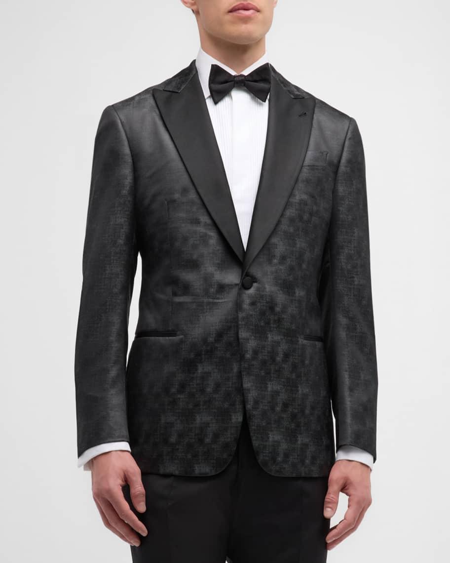 Mens Micro-Dot Peak Dinner Jacket Product Image