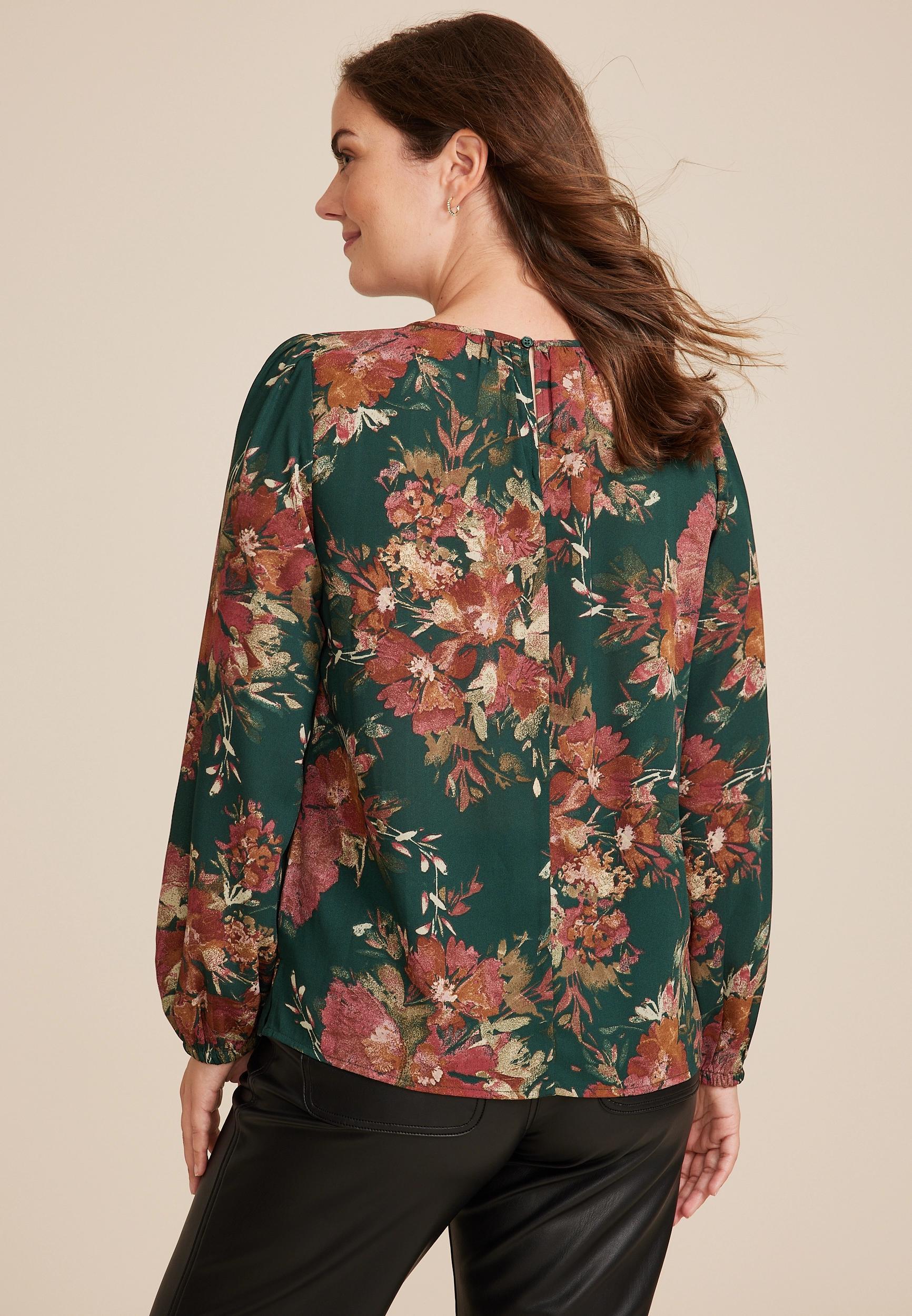 Leighton Floral Long Sleeve Blouse Product Image