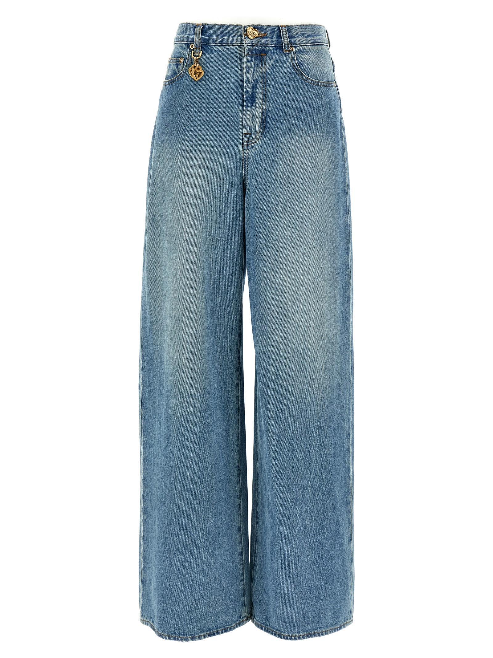 ZIMMERMANN Crush Straight Jeans In Light Blue Product Image