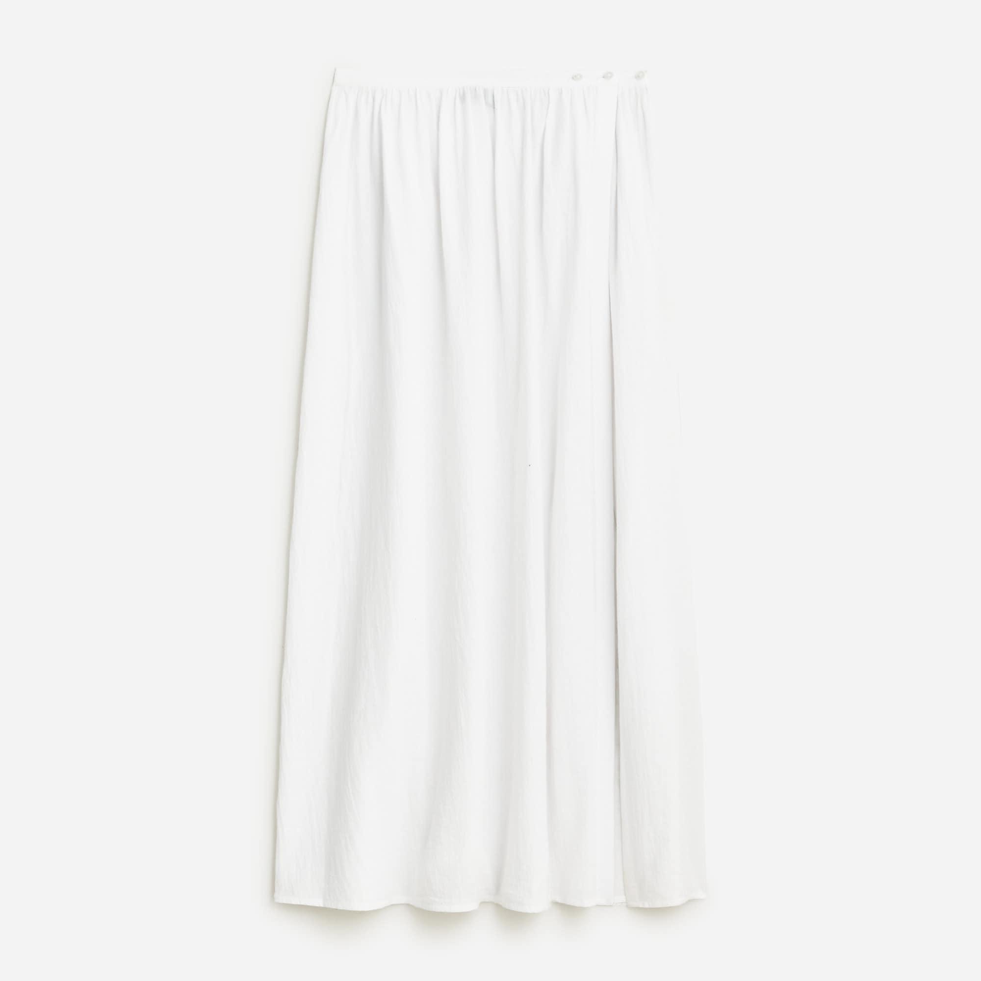 Beach cotton midi skirt Product Image