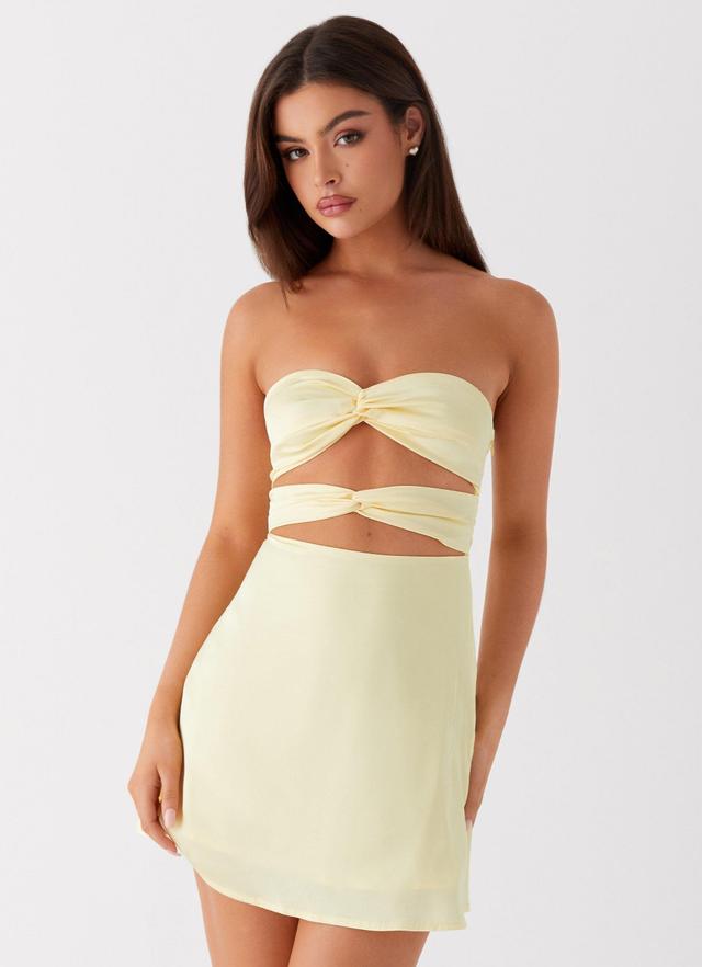 Tianna Mini Dress - Yellow Product Image