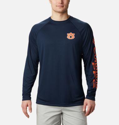 Columbia Men's Collegiate PFG Terminal Tackle Long Sleeve Shirt - Tall - Auburn- Product Image