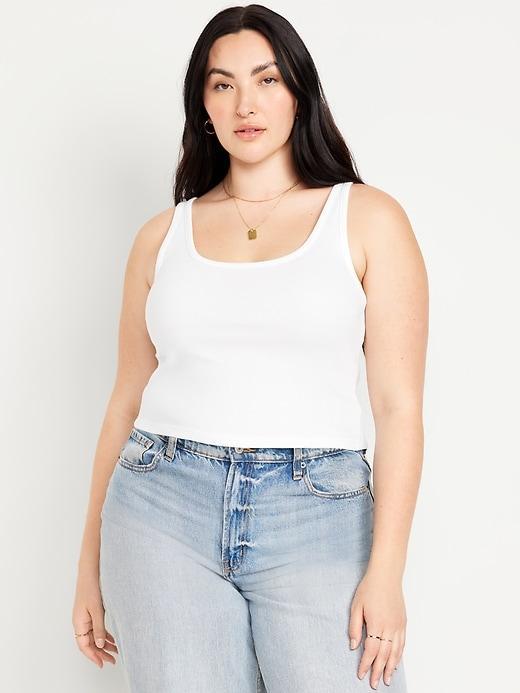 Ribbed Crop Tank Top Product Image