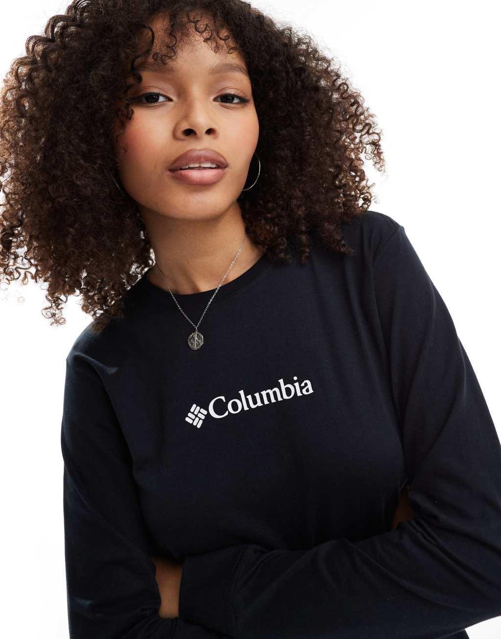 Columbia North Cascades long sleeve t-shirt in black and gem Product Image